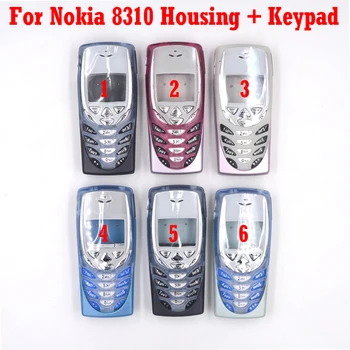 

HKFASTEL New Housing For Nokia 8310 Mobile Phone Full Cover Case With Keypad