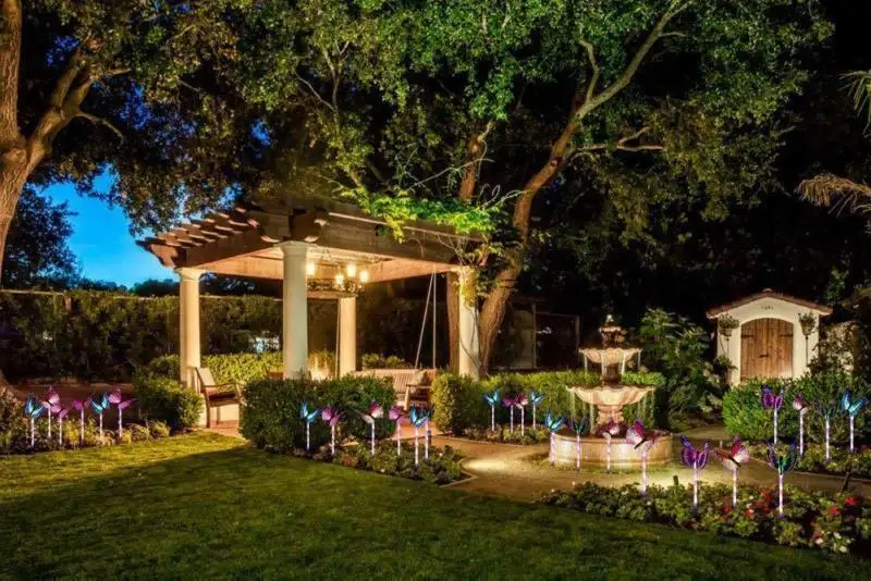 Party Supplies Solar Power Garden Stake Butterfly Outdoor Landscape Lamp LED Lights 3Pcs/Set