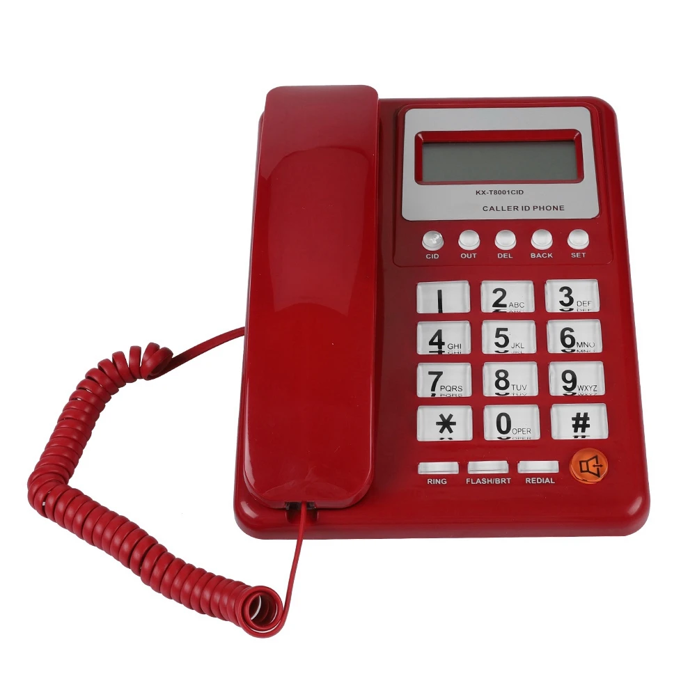 Landline Phone Home Hotel Wired Corded Desktop Office Telephone Caller ID