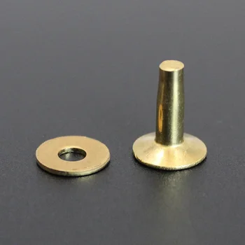 

cap diameter 9mm,shank length 8mm,brass rivets and burrs for leather