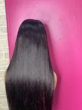 Peluca con malla Frontal HD para mujer, barata, 180%, 36, 38 y 40 pulgadas, recta, con encaje Frontal, parte en T, brasileña, cabello humano