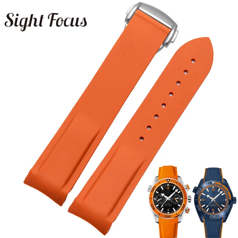 Rubber Silicone Watch Band for Omega 