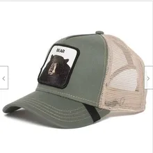 Новинка, летняя Кепка водителя грузовика, сетчатая бейсболка, хип-хоп кепка для мужчин, бейсболка с вышивкой, BEAR-A