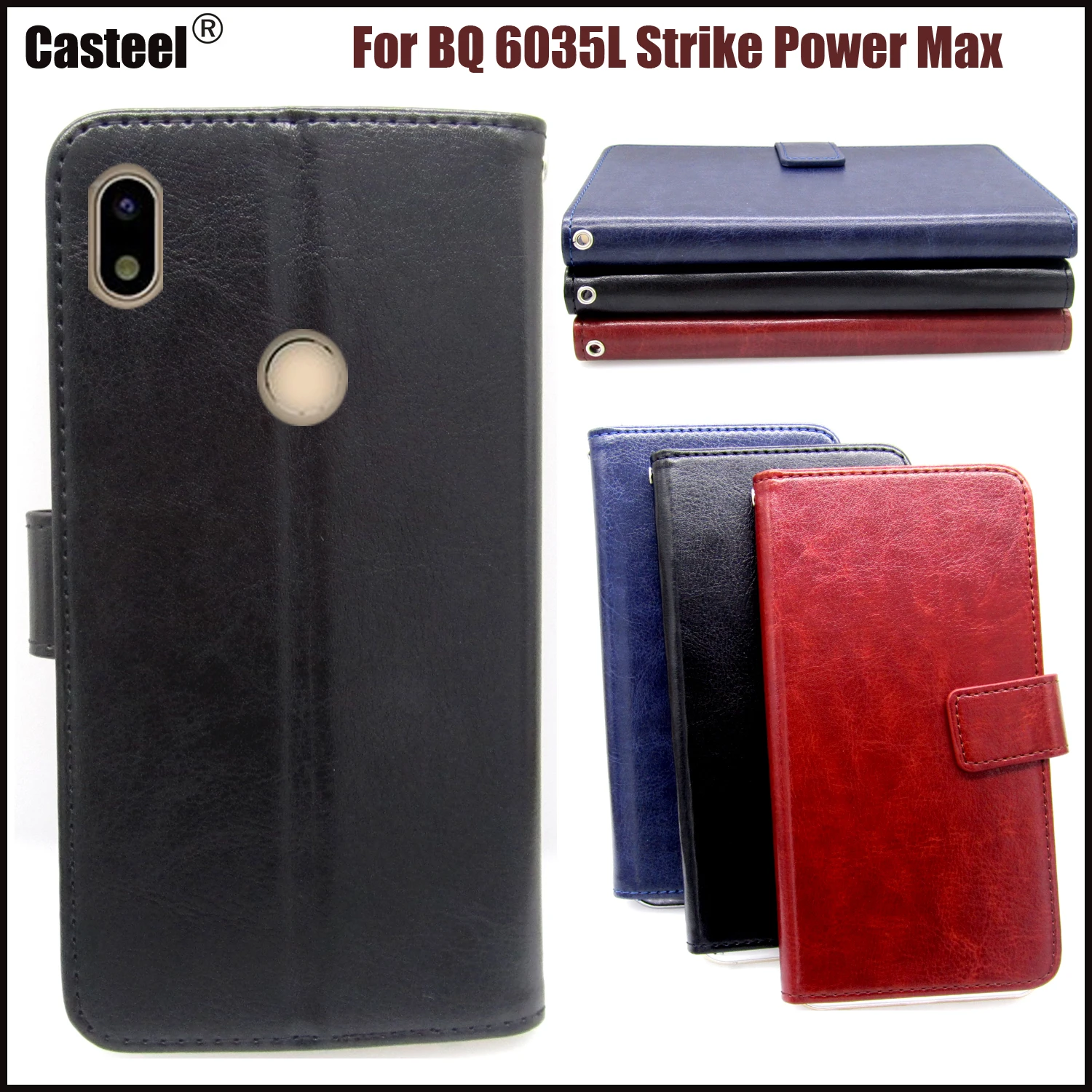 

Casteel Classic Flight Series high quality PU leather case For BQ 6035L Strike Power Max Case Cover