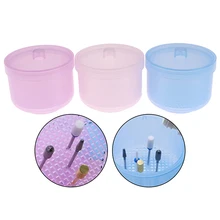 3 цвета сверла для дизайна ногтей стерилизатор для очистки дезинфекции коробка для хранения шлифовальной головки Маникюрный Инструмент круглый чистый чехол