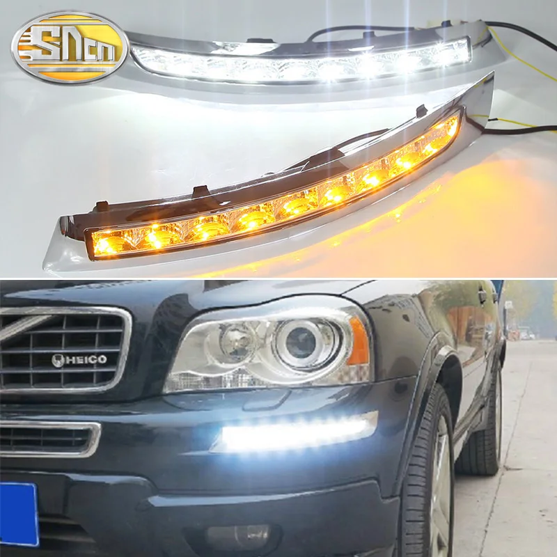 Для Volvo XC90 2007 - 2013 динамического отложным воротником желтый сигнал реле