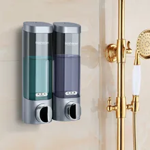 Ванная комната для жидкого мыла настенный для Пластик 300 мл гель для душа моющее средство Бутылка Шампуня Отель аксессуары для дома