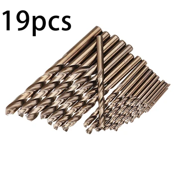 

1-10mm Cobalt Drill Bit Set M35 Jobber Length Drill Bits Tools For Metal