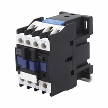 CJX2-0910 3 полюса 1NO AC 50 Гц/60 Гц Напряжение катушки 9A, AC-3 Номинальный рабочий ток управления двигателем контактор переменного тока DIN рейку