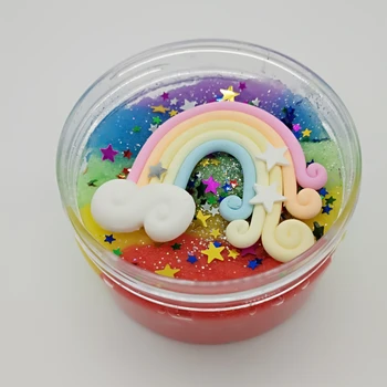 

Rainbow Wire Drawing Mud Slime Snow Mud Thousand Silk Slime Slime Decompression Plasticine Toys