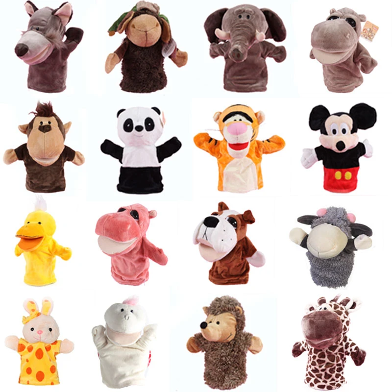 動物ハンドパペットおもちゃ虎猿犬ウサギの動物のぬいぐるみ人形ストーリー学習人形子供の誕生日ギフト 27 センチメートル Aliexpress