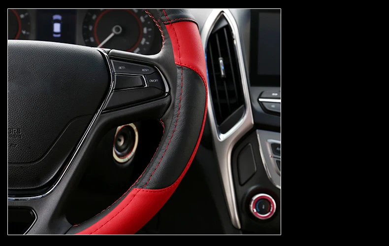 Для Chery ARRIZO5 ARRIZO 5 Чехол для рулевого колеса внутренняя модификация сшитый вручную кожаный руль