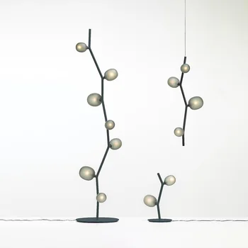 

Post Modern Living Room Decoration Lighting Nordic Bedroom Corner Personality Creative Tree Ya Glass Ball Floor Lamp High Light