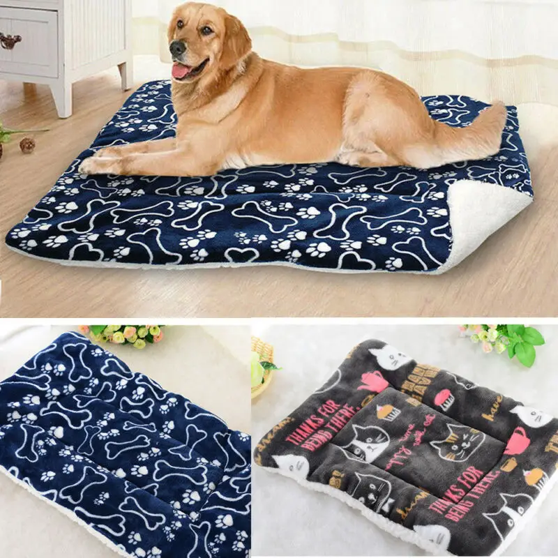 Large Pet Dog Cat Bed Puppy Cushion House Soft Warm Kennel Mat Blanket Washable 
