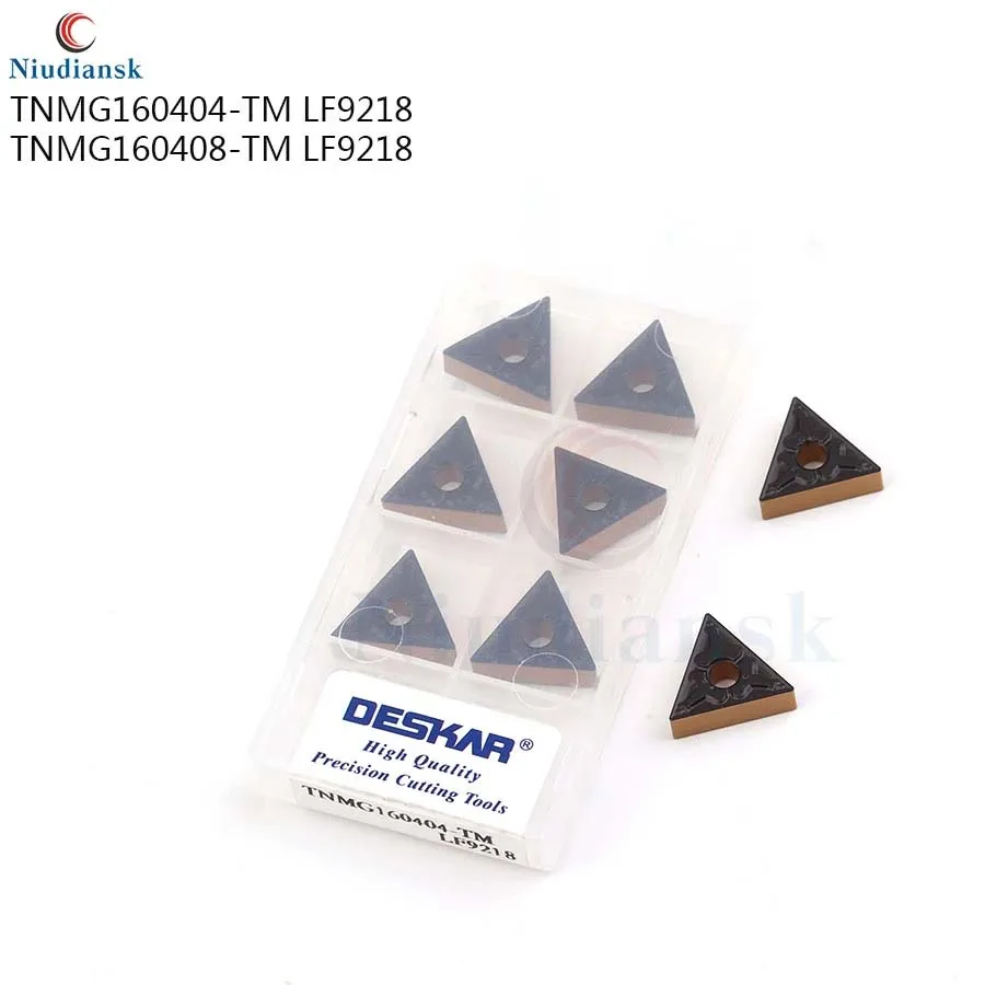 10pcs/box TNMG160408-TM LF9018 DESKAR Carbide Threading Inserts for CNC 10 pcs 10pcs/box TNMG160408-TM LF9018 DESKAR Carbide Threading Inserts for CNC 10 pcs