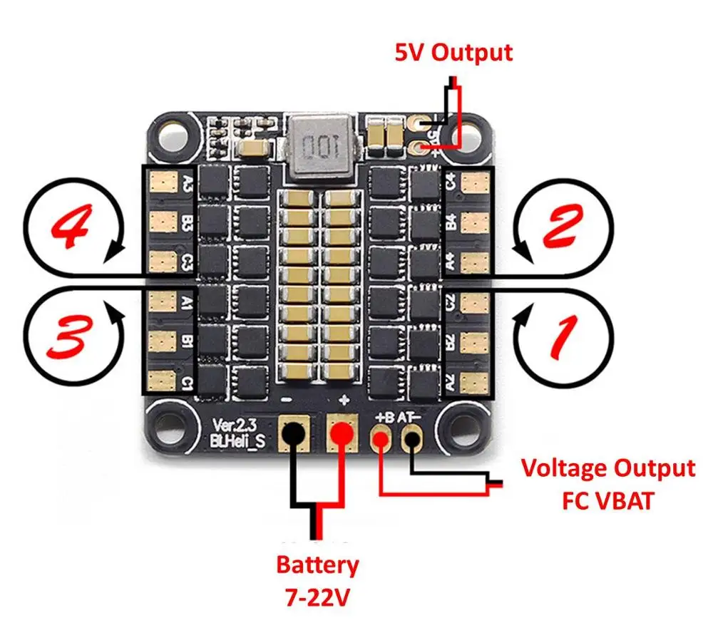 Betaflight F4 V3S V3 PRO versión de actualización de Control de vuelo V3.5 V3 S Filtro de imagen incorporado OSD 30A 4in1 ESC pa