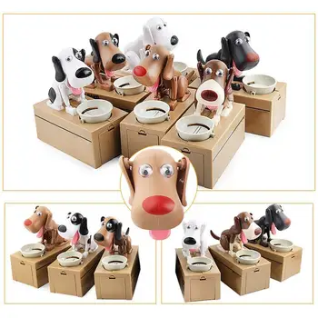 

Creative Electric Automatic Coin Piggy Bank Money Saving Money Gifts Bank Dog Piggy Stealing Box Cartoon For Kids Birthday S5B6