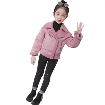 

2019 New Fashion Autumn Winter Children Girls Thick Warm Soft Coat Kids Girl Woolen Skinny Jackets Baby Korea Style Outwear W184