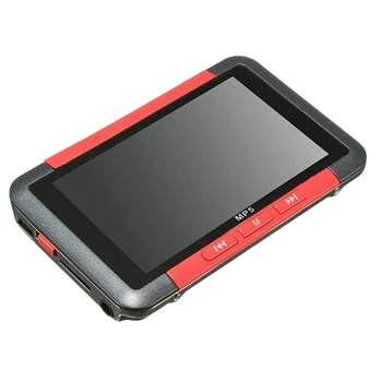 

3inch Slim Lcd Screen Mp5 Video Music Media Player FM Radio Recorder with USB Cable -Black Red Edge- 16GB