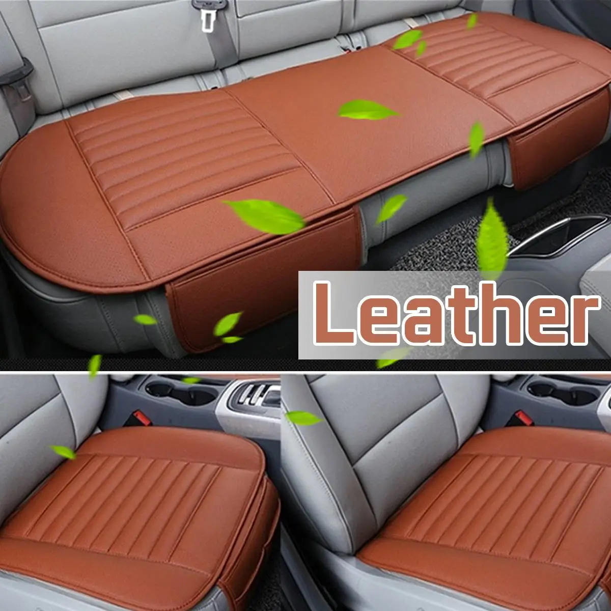 Universal Car Seat Cover Breathable PU Leather Pad Mat Chair Cushion Protector