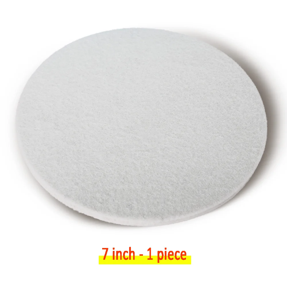 7 inch-1 piece Z-LION 1/2/3/4/5/6/7 дюймов полировальная подушечка из шерсти автомобиля полировка диска 5 мм Толщина влажные для автомобиля металла Стекло для чистки и полировки для восковой депиляции - Цвет: 7 inch-1 piece