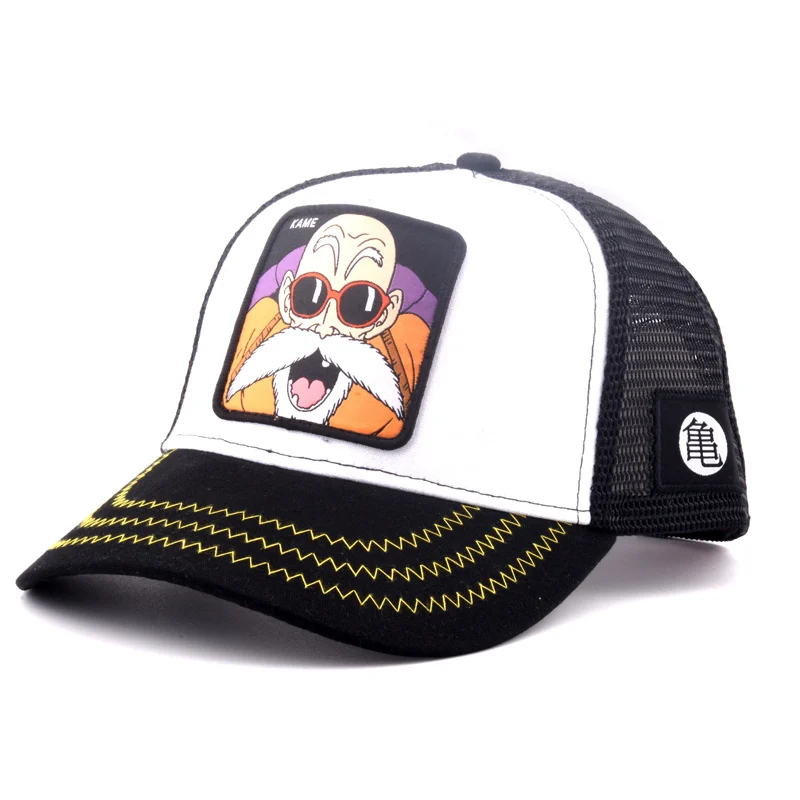 

New Brand KAME Dragon Ball Snapback Cap Cotton Baseball Cap Men Women Hip Hop Dad Hat Trucker Mesh Hat Dropshipping