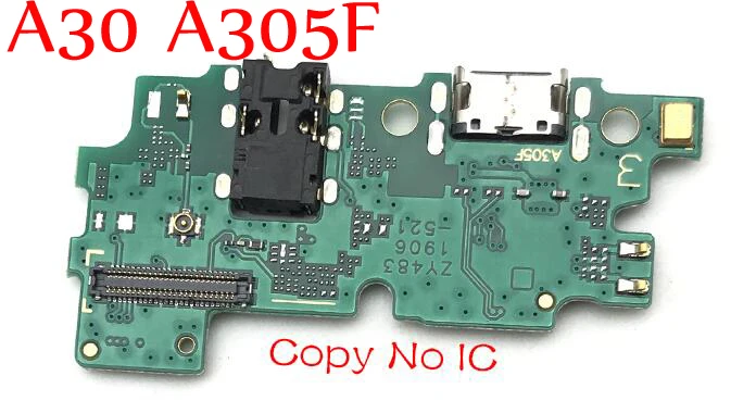 Для samsung Galaxy A10 A20 A30 A40 A50 A105 A205 A305 A405 A505 A305F A605F A705F микро-разъем USB зарядки Порты и разъёмы док-станция для платы гибкий кабель - Цвет: A30 Copy No ic