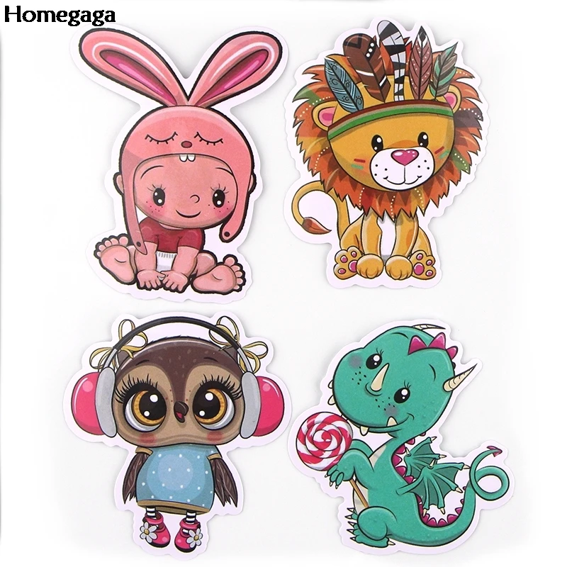 Homegaga 40 шт./компл. с героями мультфильмов милые домашние наклейки животных наклейки скейтборд Чемодан наклейки Наклейки на стены подарки для детей D2557