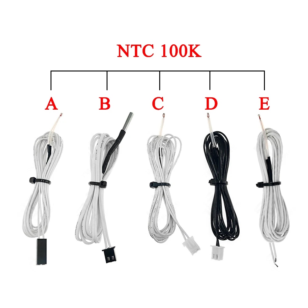5 шт./лот 100K ohm NTC 3950 Термисторы датчики с кабелем 3D принтеры части температура