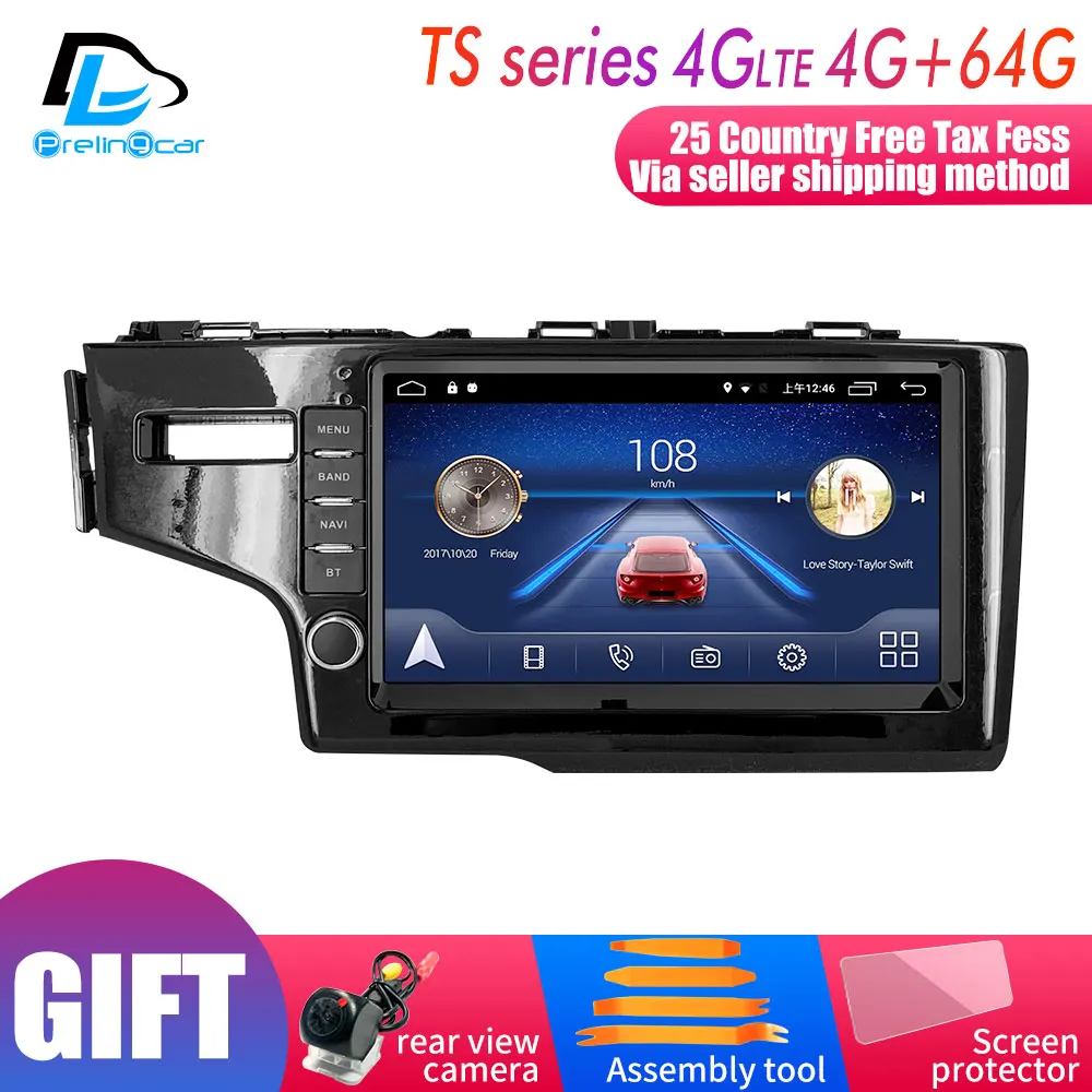 

Android 9.0 System Car IPS Touch Screen Stereo For Honda fit LHD player Stereo