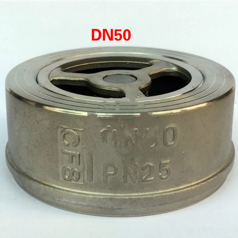 Фланцевый обратный клапан из нержавеющей стали DN15-DN50 BSP невозвратный пружинный