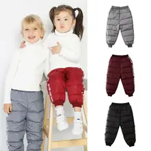 Одежда для маленьких мальчиков и девочек, плотные штаны, хлопковые спортивные штаны, зимние теплые штаны, От 1 до 6 лет