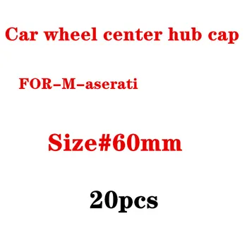 

20pcs Hight Quality 60mm Auto Car Wheel Center Hub Cap Covers For Maserati Quattroporte GTS Ghibli accessories styling
