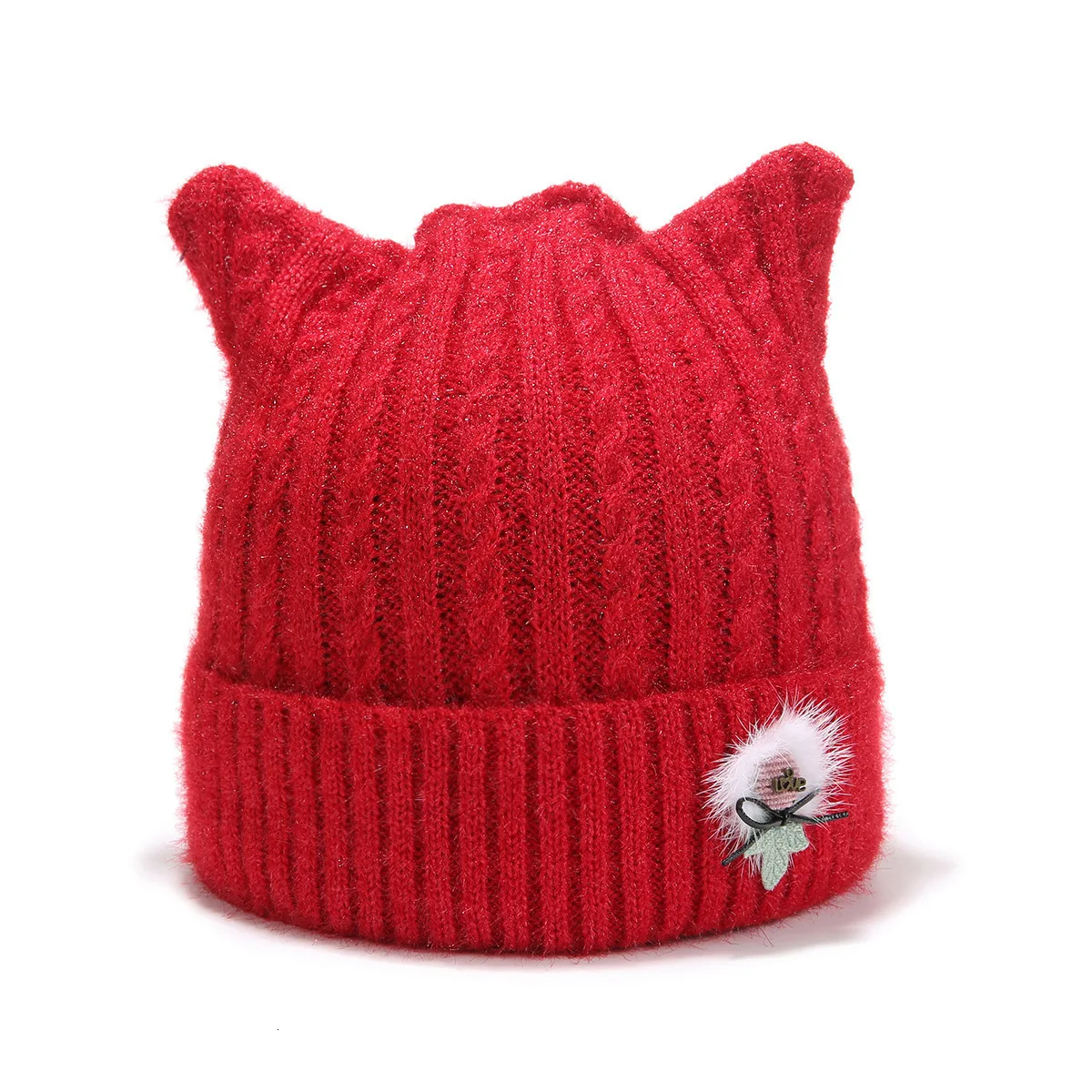 Зимние шапки и кошачьи ушки, зимние кепки для взрослых и влюбленных