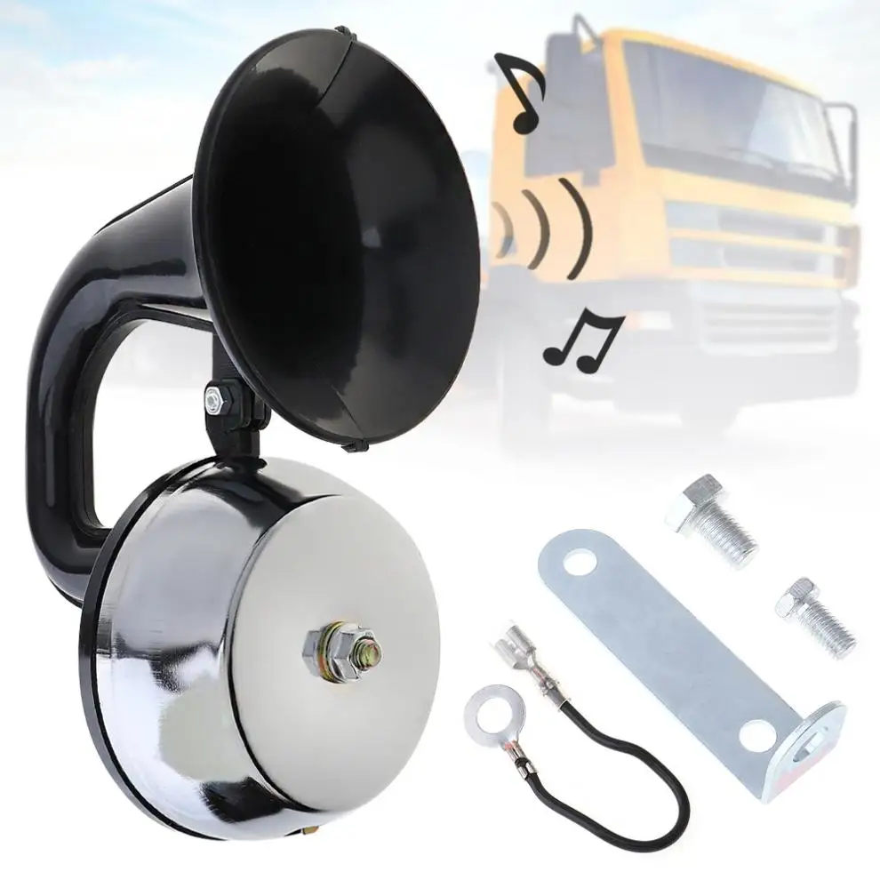 

12V / 24V 126DB Super Loud Air Horn Waterproof Dustproof with Bracket / Relay No Need Compressor New