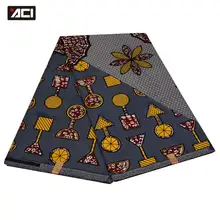 ACI 6 ярдов Африканский по низкой цене восковые принты ткани Анкара Нигерия воск батик ткань Tissu Africain полиэстер материал настоящий воск