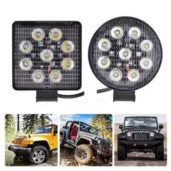 

2pcs 27W LED Work Light 5400LM Offroad LED Light Highlight Spotlights for SUV /Jeeps /Trucks/ Tractors/ Digger LED Car Light