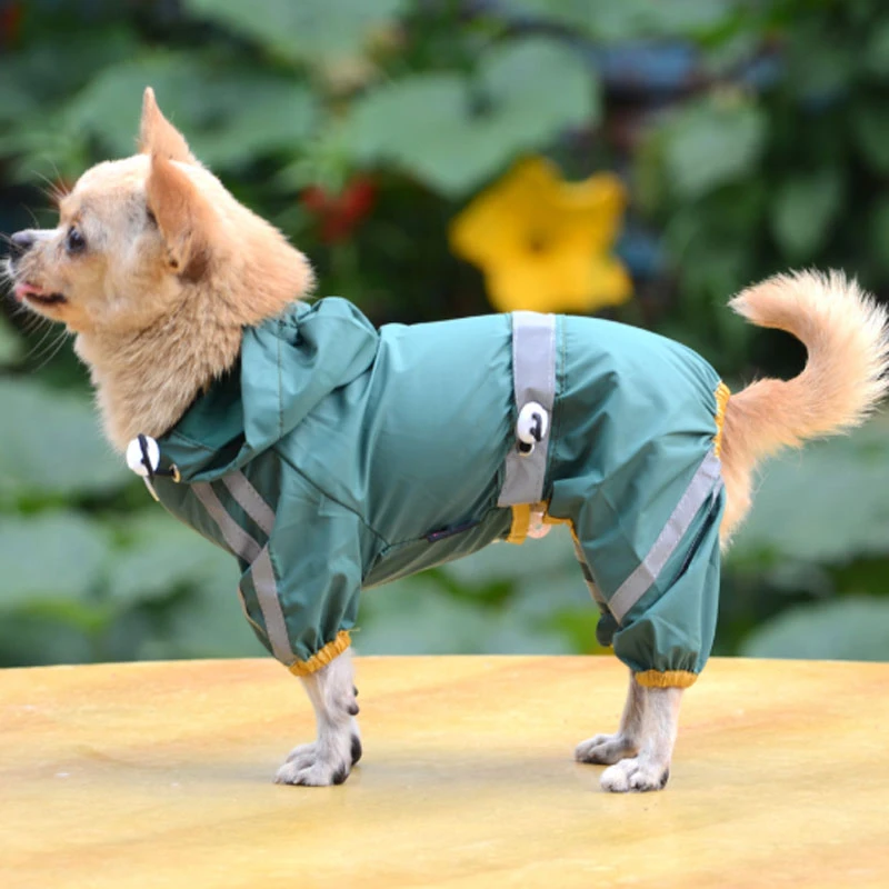 Adviento Baya Soviético Chubasquero reflectante para perro, de cuatro patas Abrigo con capucha, a  prueba de viento, ropa de lluvia para Yorkshire Terrier|Ropa para gatos| -  AliExpress