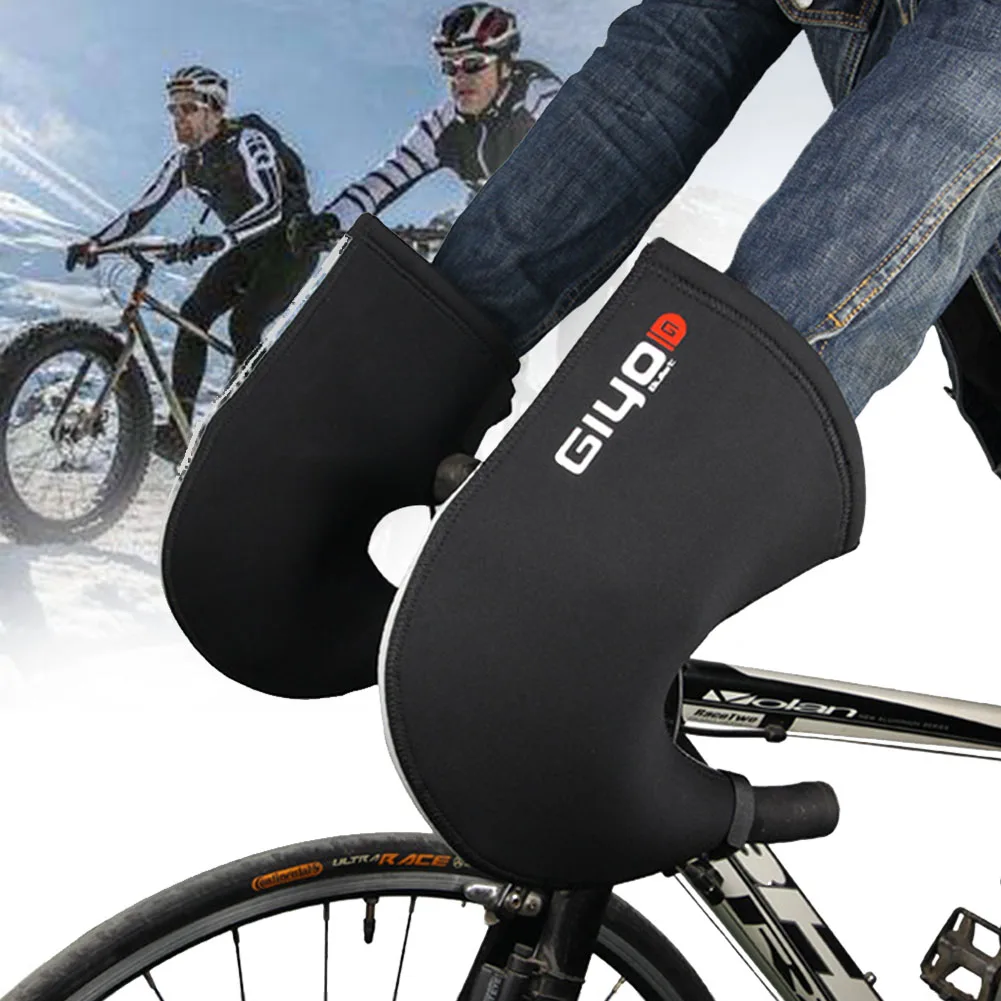 Road Bike 1 пара ветронепроницаемые горные шоссейные велосипедные перчатки для ночной езды перчатки аксессуары теплый велосипед противоскользящие мужские женские рукавицы - Цвет: Road Bike