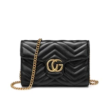 Роскошные Сумки женские Сумки для дам дизайнерские модные трендовые сумки через плечо Корея стиль Маленькая цепочка полоса бренд