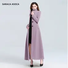 Fashion Mandarin Collar Single Breasted Slim Winter Coat Women Plus Size XXXL Long Seelve OverCoat Female Outwear For Girls