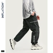 INFLATION, осенние мужские штаны для бега, мужские темно-камуфляжные повседневные брюки для пробежек, Мужские штаны в стиле хип-хоп, камуфляжные штаны для бега 93427W