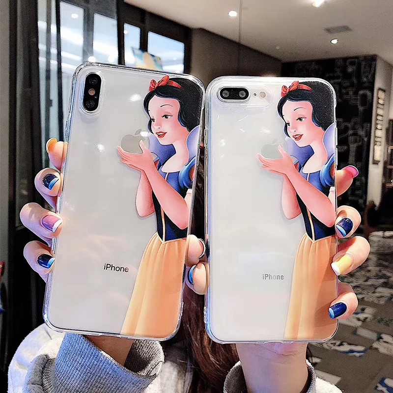 Grimm's Fairy Tales Белоснежка прозрачный мягкий кремний чехол для iphone 6 7 8plus 8 X XR XS Max 11 Pro phone capa