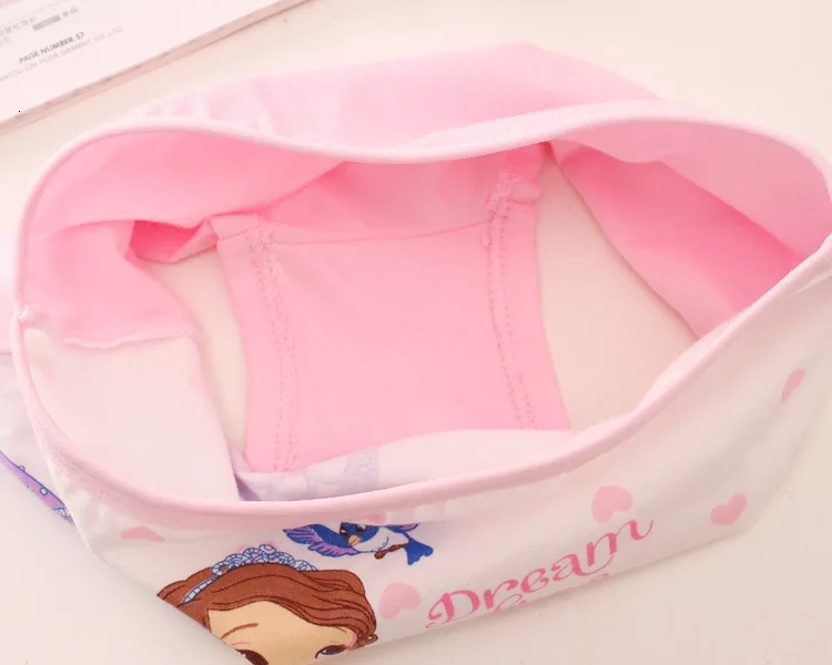 4pcs/set New Cotton Boxer Briefs princess Girls Underwear Children Kids Baby cartoon Panties Underpants 2-12year child