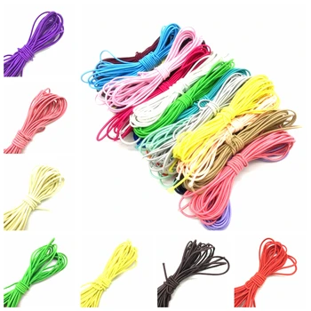 

5yards 2mm Colorful High-Quality Round Elastic Band Round Elastic Rope Rubber Band Elastic Line DIY Masks Sewing Accessories