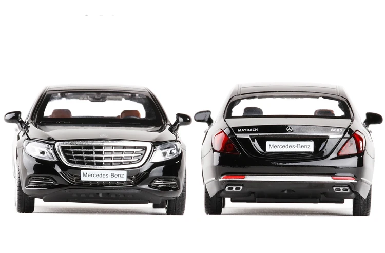 1/32 Maybach S600 литые под давлением металлические модели автомобилей, игрушечный автомобиль с имитацией, светильник с музыкой, 6 дверей, можно открыть, подарки для детей