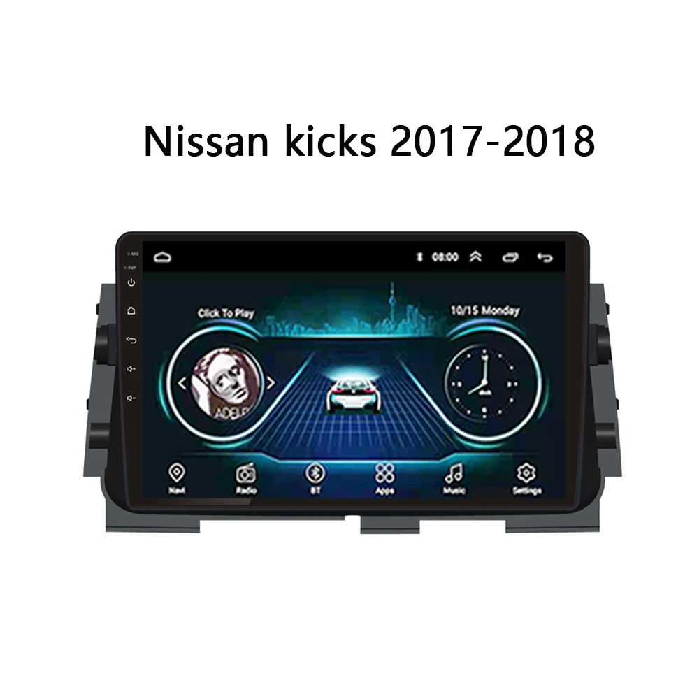 

Car radio For Nissan kicks 2017-2018 GPS Navigation Multimedia-player Car DVD 10" Android 8.1 Stereo System Audio Carplay SWC TV