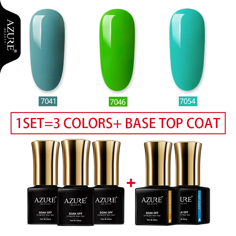 28 AZURE BEAUTY Гель-лак для ногтей Гель-лак UV Led Soak Off 4 шт./лот Гибридный лак комплект гель-лака Vogue лазурный гель лак-эмаль для ногтей - Цвет: 28