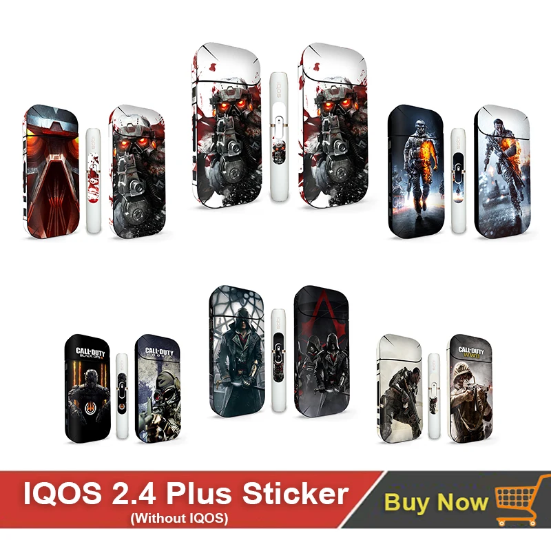 

2019 Cool style 3M PVC Sticker for iqos 2.4 Protective Sticker For IQOS 2.4 Plus 14 colors in stock
