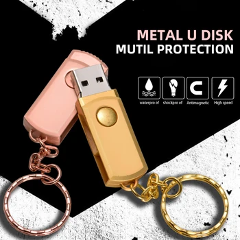 

mini usb flash drive 32GB Metal usb flash drive Pendrive 128GB 64GB 16GB 4GB pen drive mini flash USB memory stick customer logo